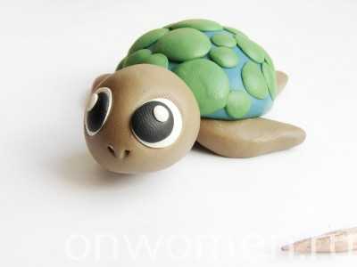 Черепаха из пластилина