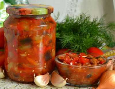 Баклажаны по-татарски – обалденная пикантная закуска-салат: лучшие рецепты на зиму